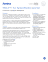 TRNG-IP-77 FIPS-Certified True Random Number Generators Product Brief